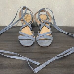 🎊 Lulu's Light Blue Strappy Heels FIRM PRICE TY